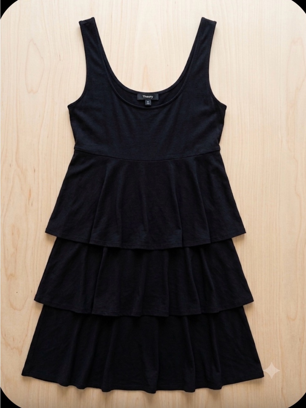 “LBD” Little Black Dress Classic Dress with 3 Tiers/Ruffles size M Flirty & Fun!